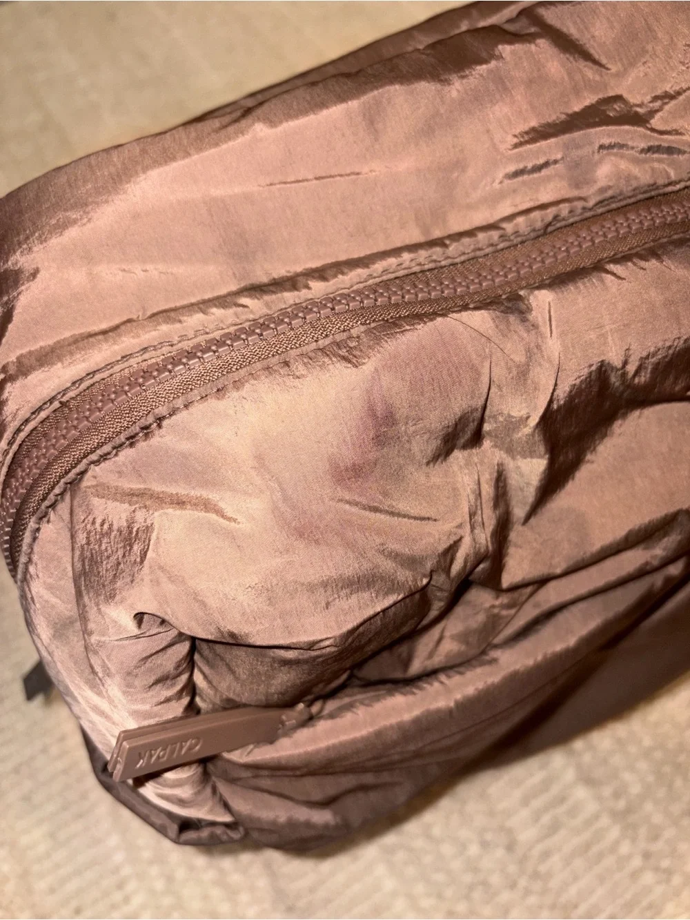 Calpak Diaper Backpack with laptop sleeve in Hazelnut